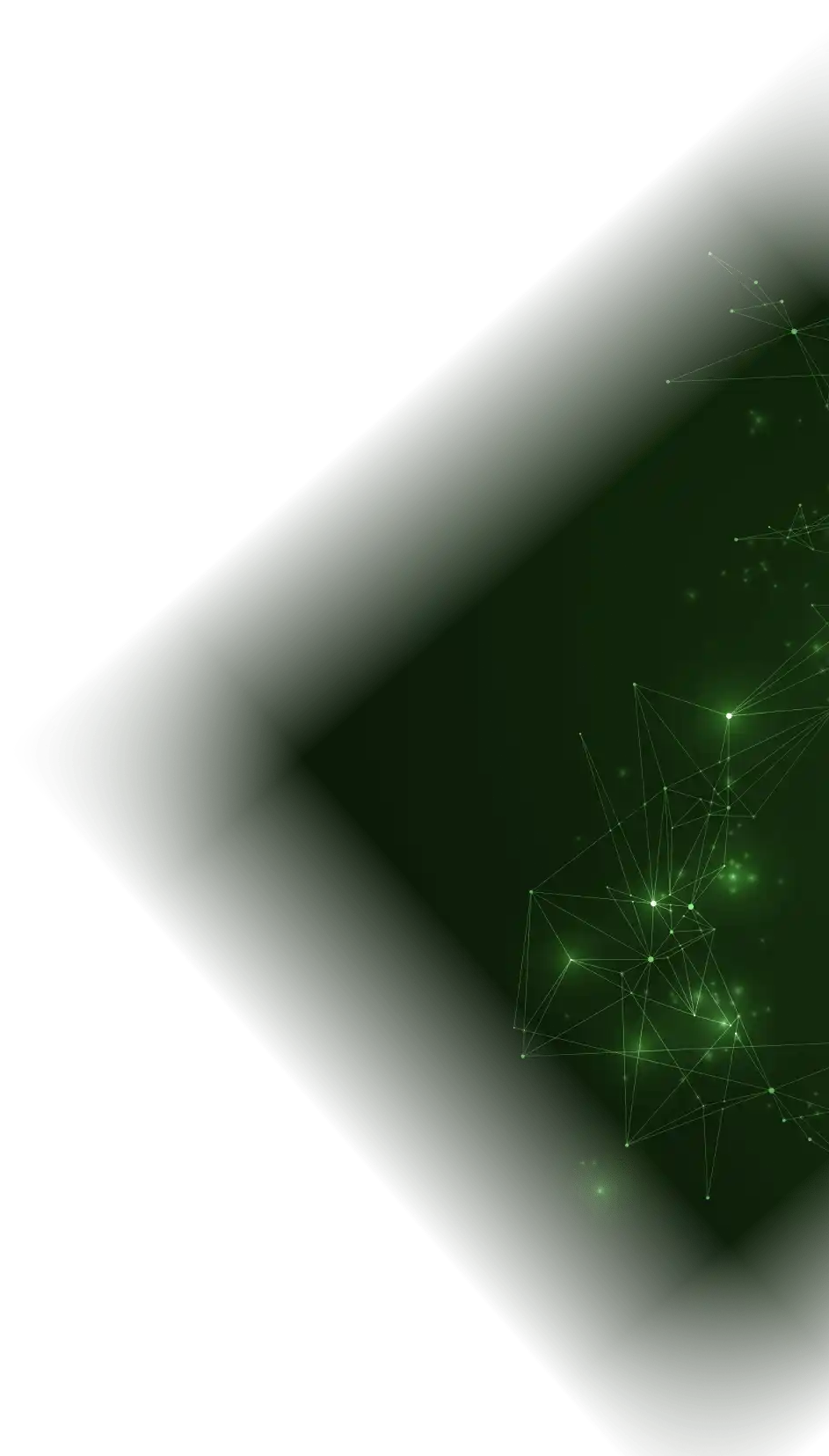 Grüne abstrakte Netzwerk- und Datenverbindungsgrafik als Symbol für IoT, Digitalisierung und smarte Systeme